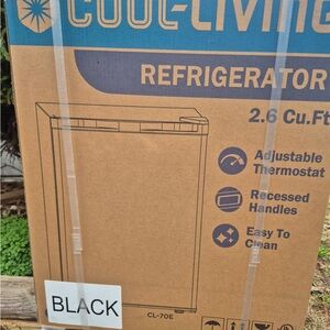 Cool Living 2.6 Cu.Ft Black Mini Refrigerator